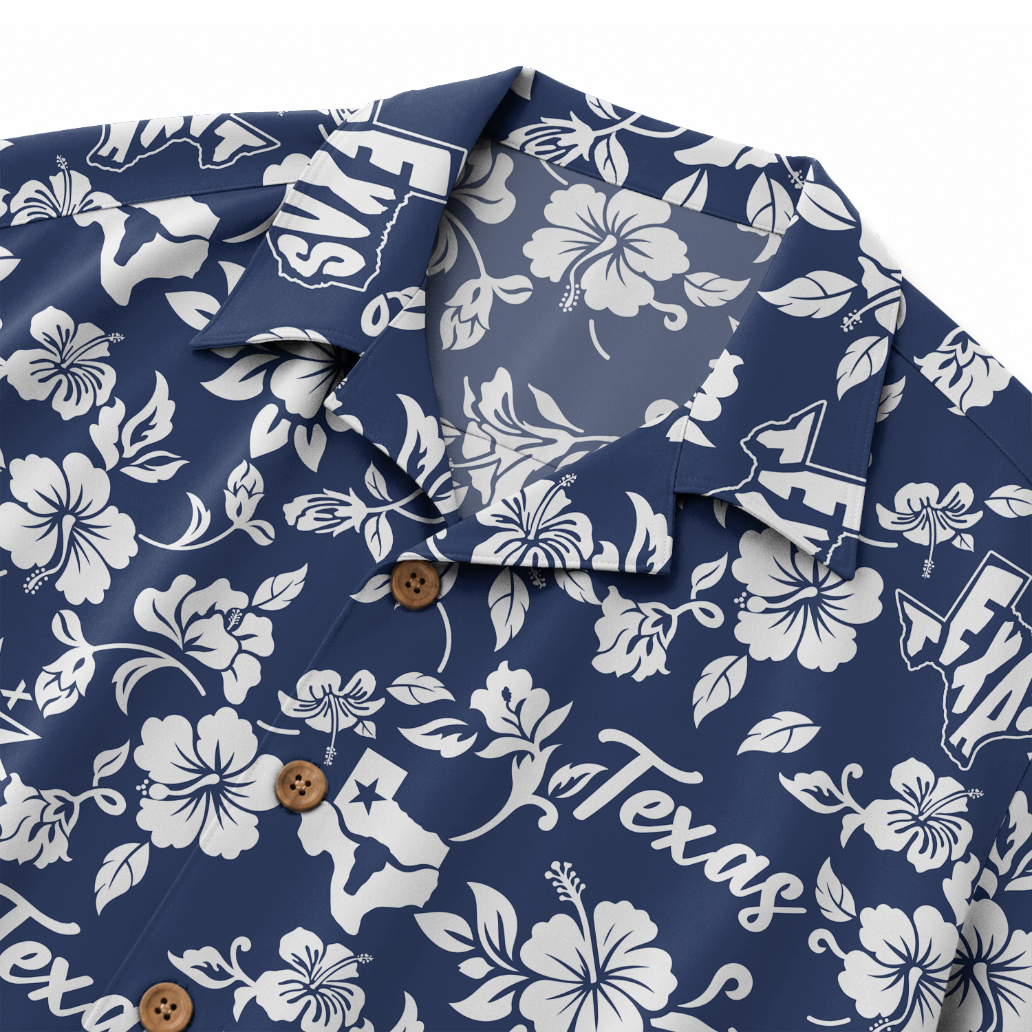 Men's Texas Hawaiian Shirt - Western Button-Up