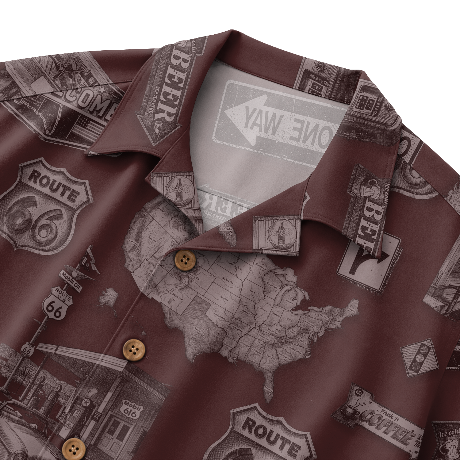 Classic Car Shirt for Men - Vintage Car Hawaiian Short Sleeve Button Down