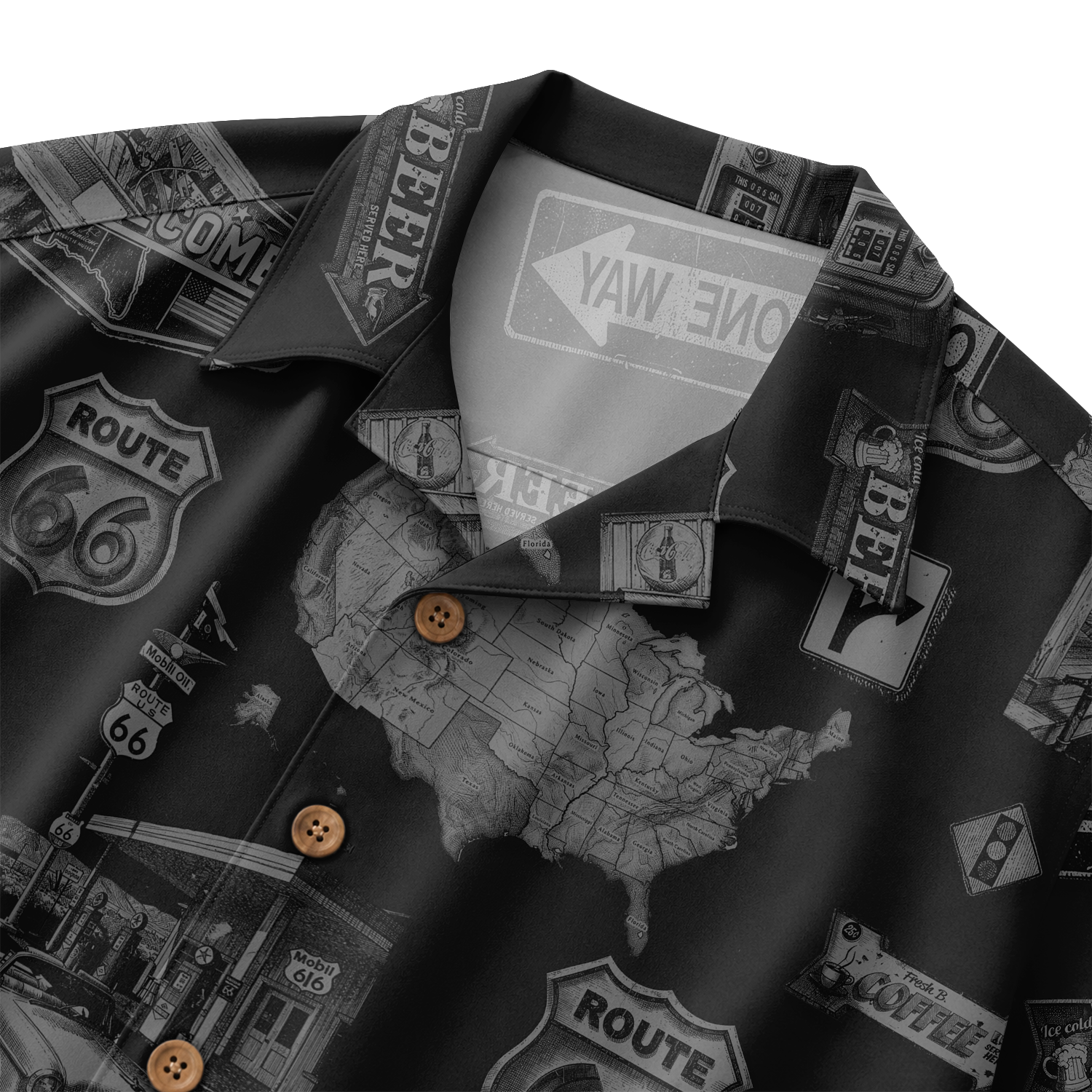 Classic Car Shirt for Men - Vintage Car Hawaiian Short Sleeve Button Down