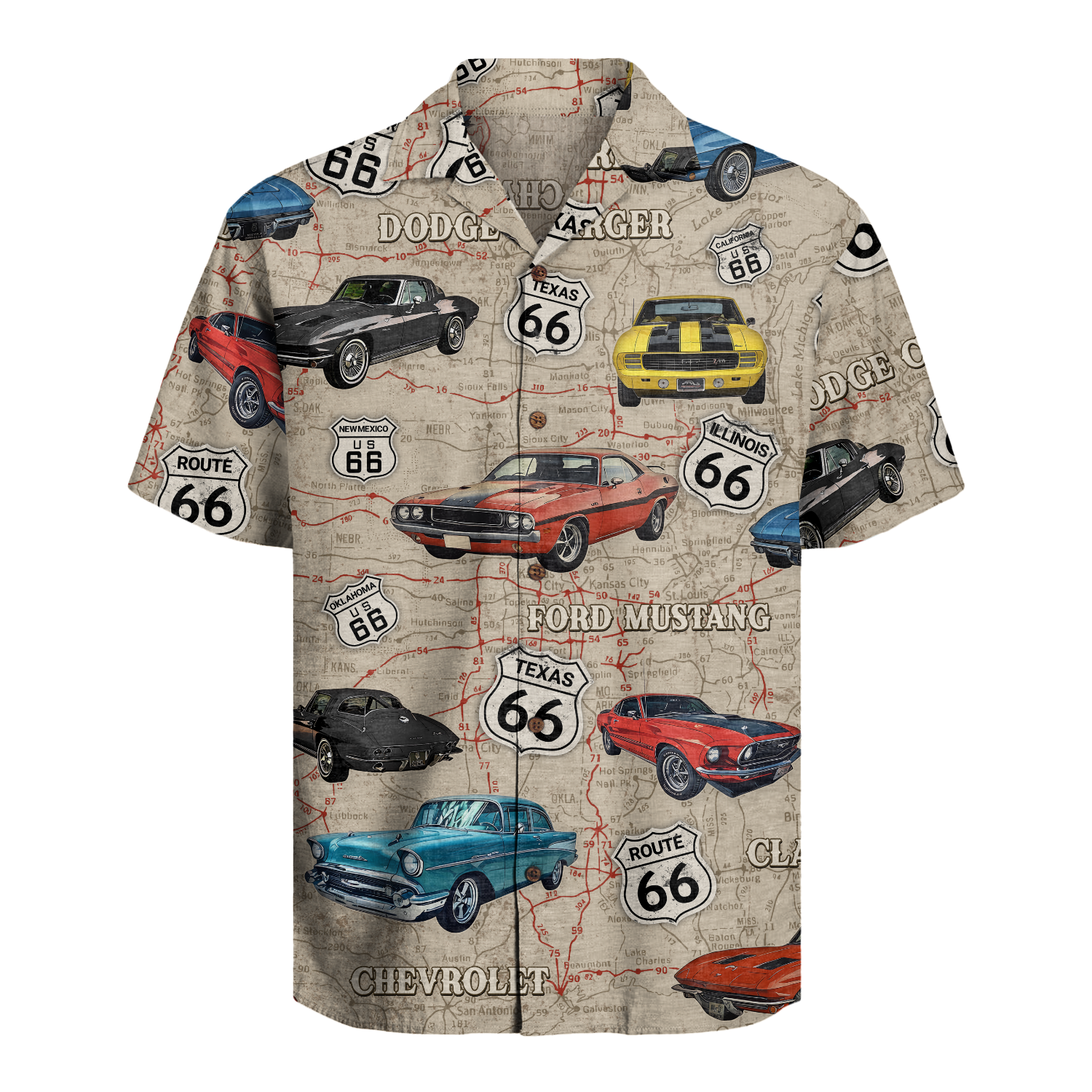 Classic Car Hawaiian Shirt