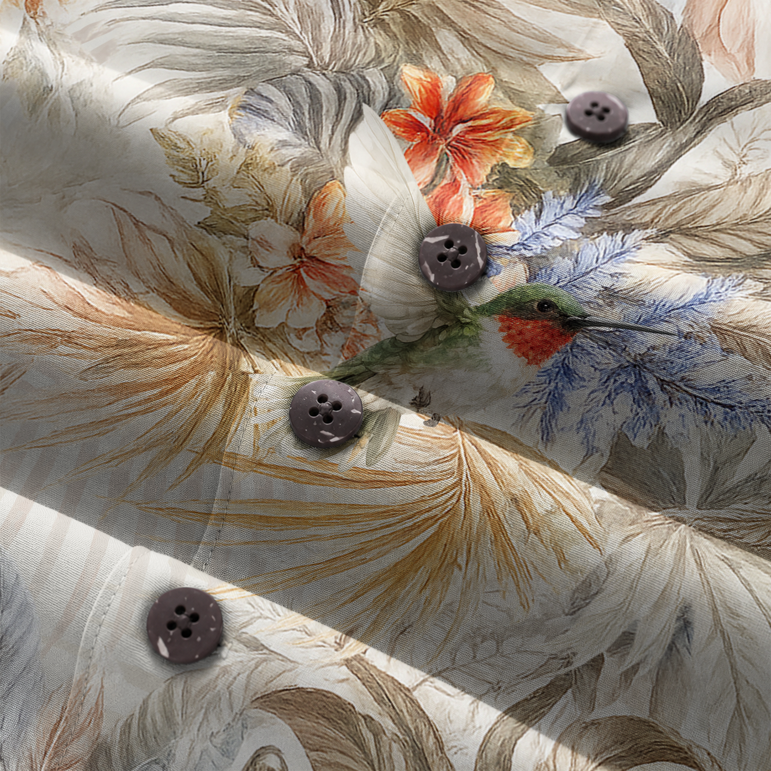 Bird Hawaiian Shirt for Men - Bird Watching Nature Print