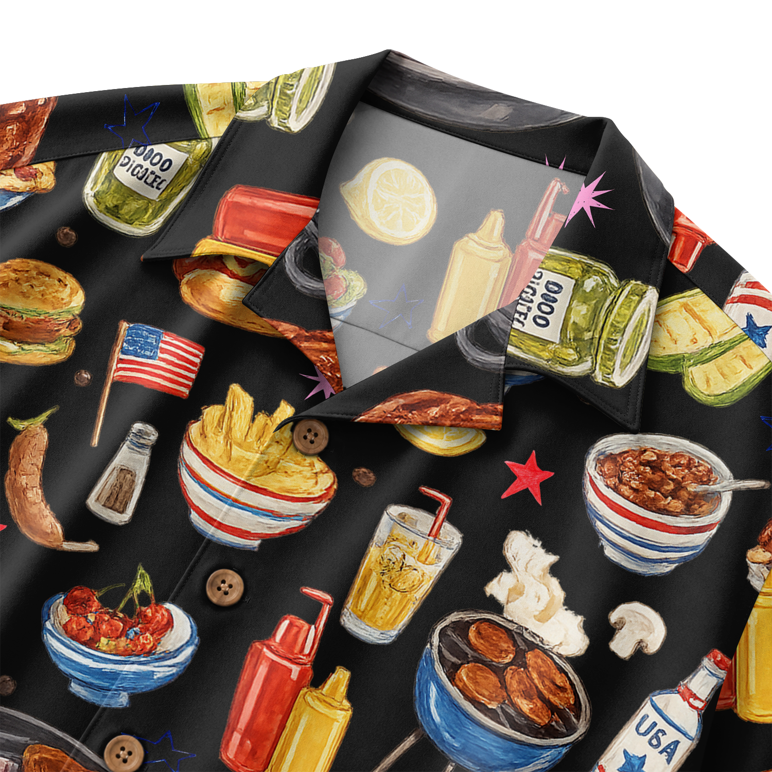 Men's Barbecue Hawaiian Shirt - Grilling Cookout Print