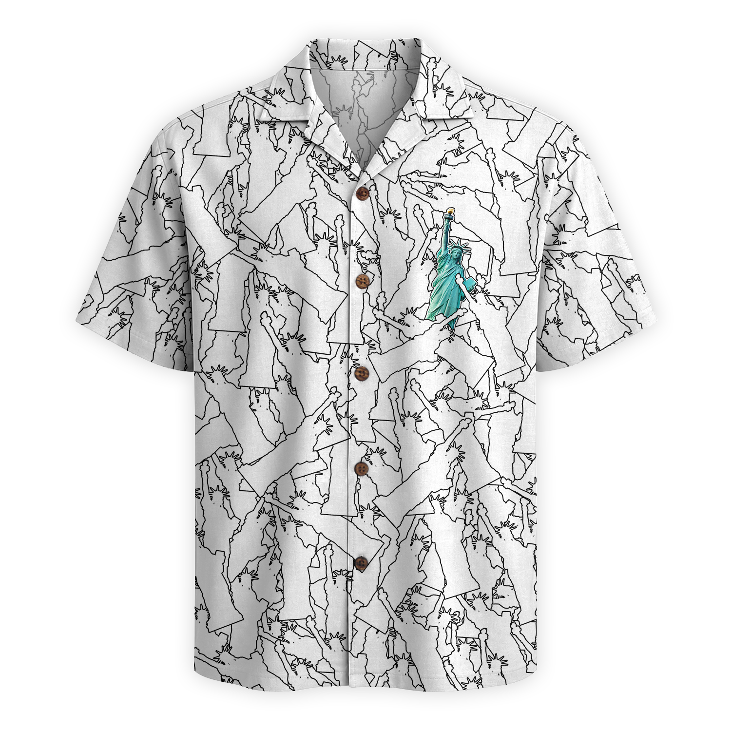 Liberty Heritage White Hawaiian Shirt