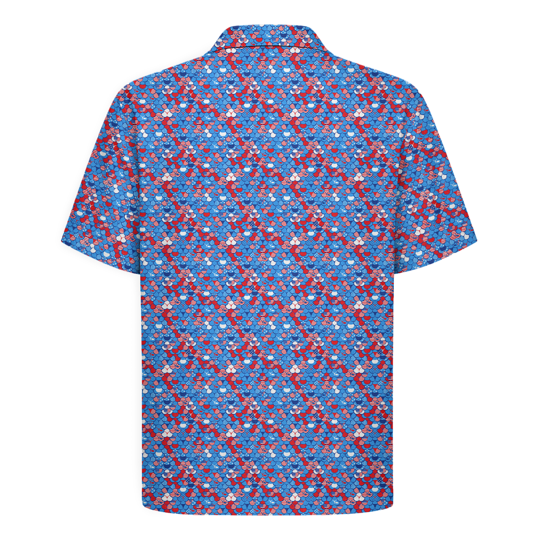 Patriotic Peaches of America Hawaiian Shirt - Blue Edition