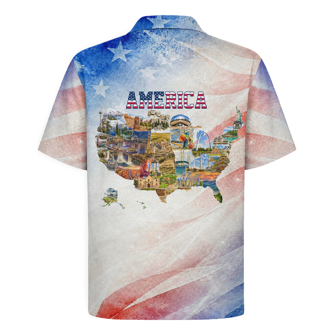 The Land We Defend Scenic Map Hawaiian Shirt