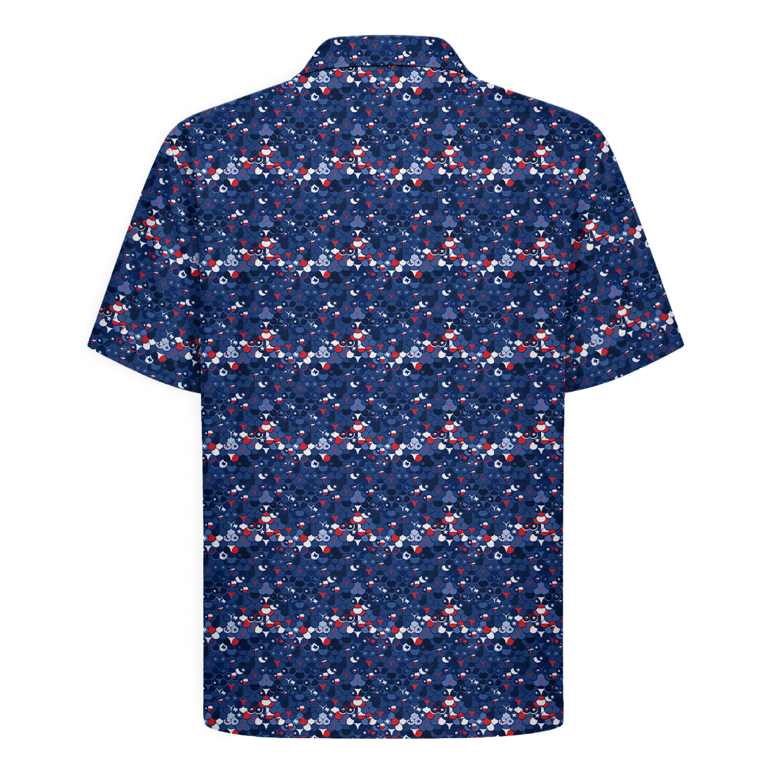 Patriotic Peaches of Texas Hawaiian Shirt - Navy Edition