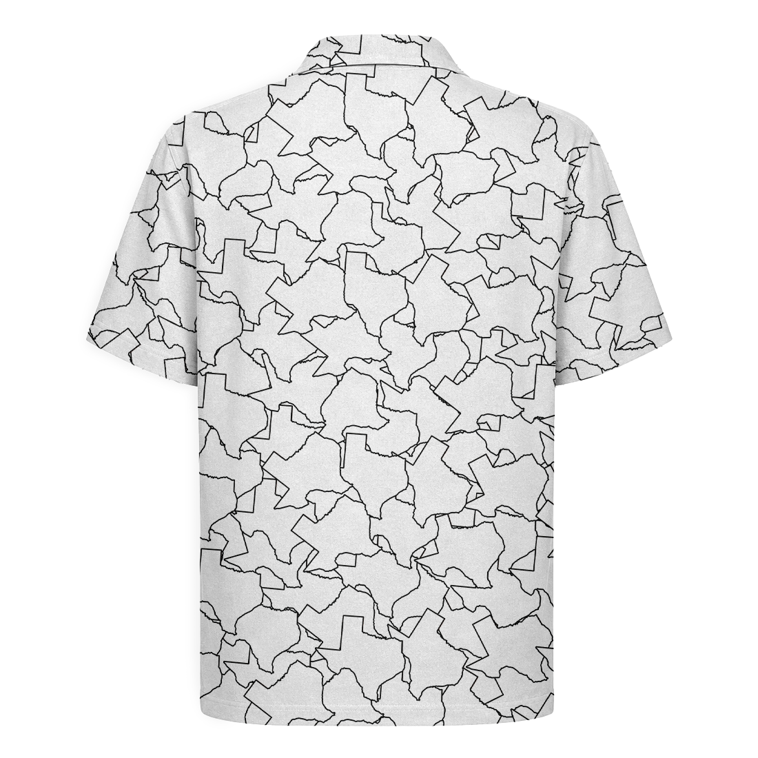 Texas Pride Map Hawaiian Shirt - White Edition