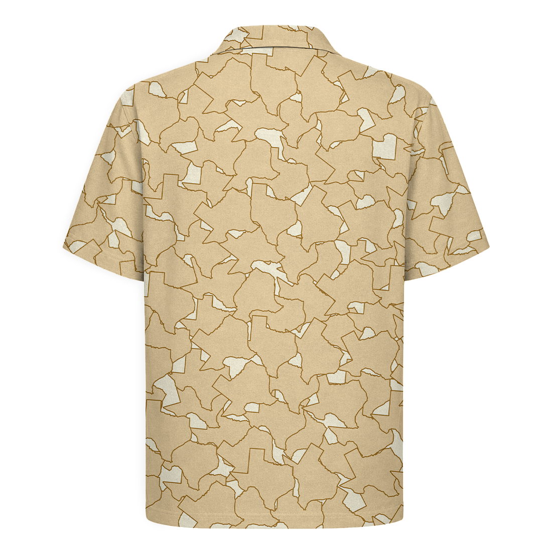 Texas Pride Map Hawaiian Shirt - Desert Sand Edition