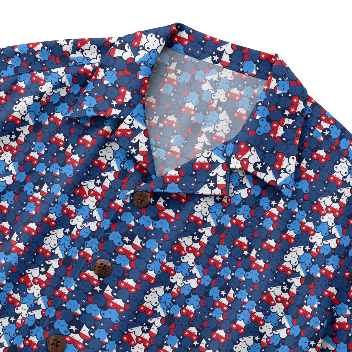 Men's Texas Hawaiian Shirt - Texan Melons Print Button-Up