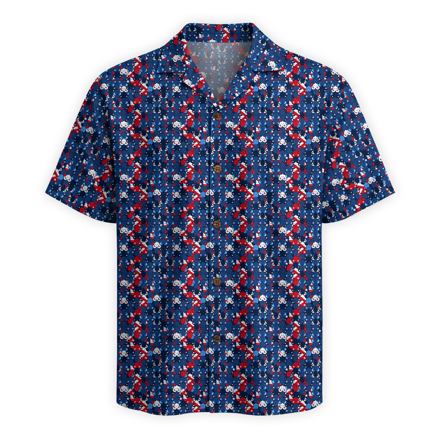 The Great Texan Melons Hawaiian Shirt - Navy Edition