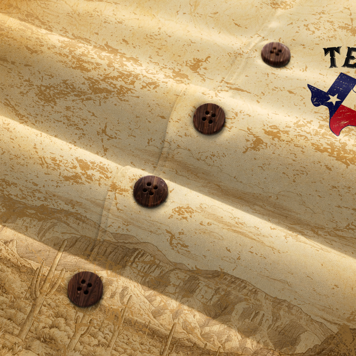Texas Shirt for Men - Vintage Heritage Hawaiian Button-Up