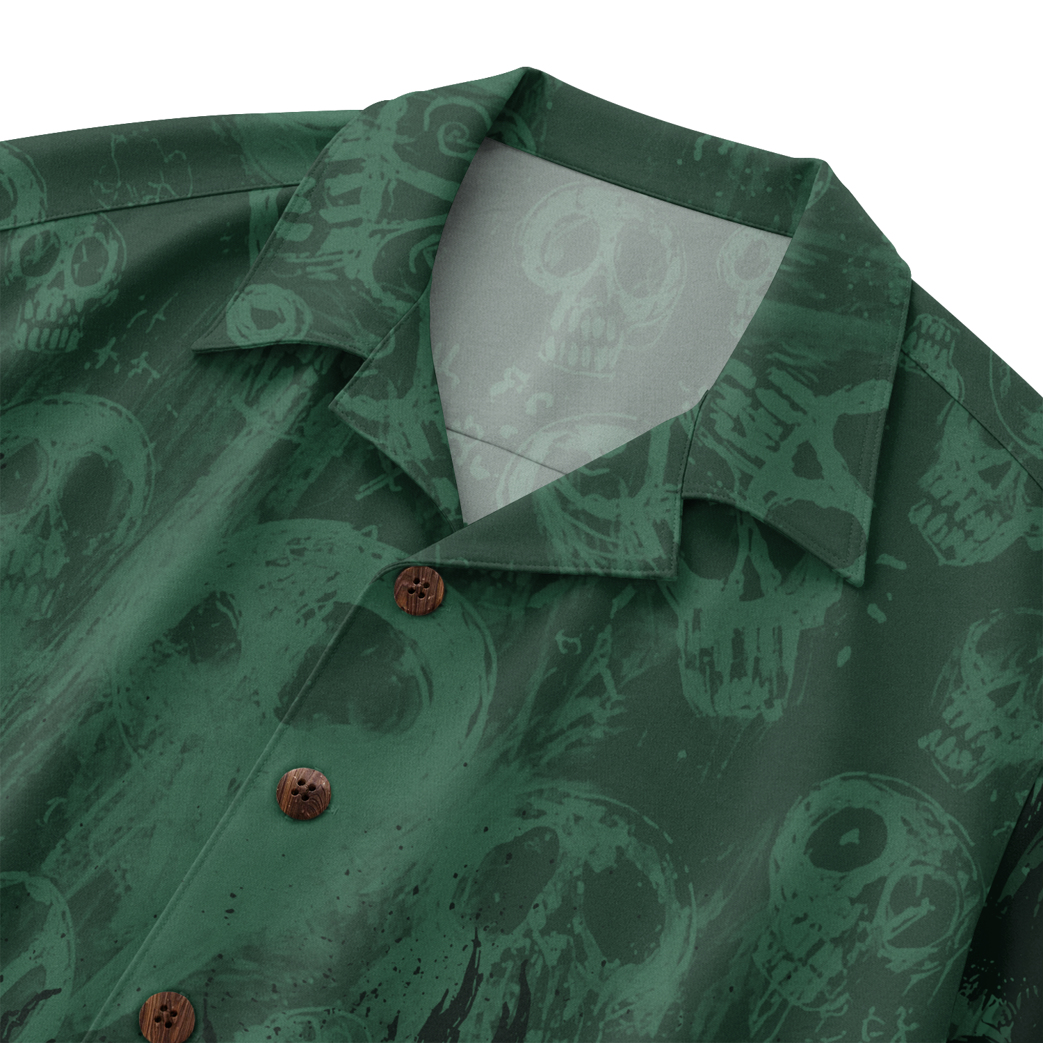 Skeleton Crew Highway Outlaws Muscle Car Hawaiian Shirt - Green Edition