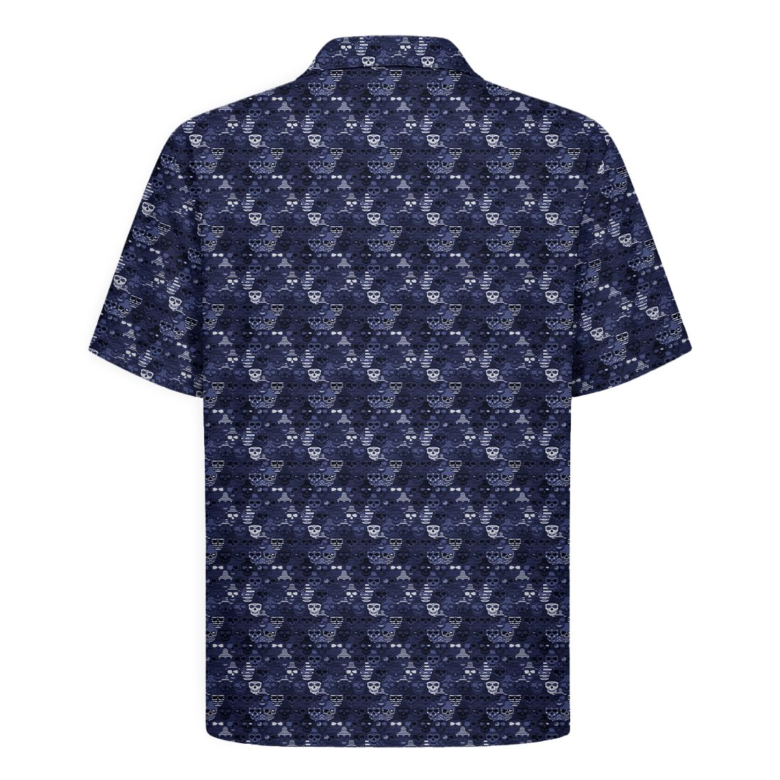 American Pride Freedom Skull Hawaiian Shirt - Navy Edition