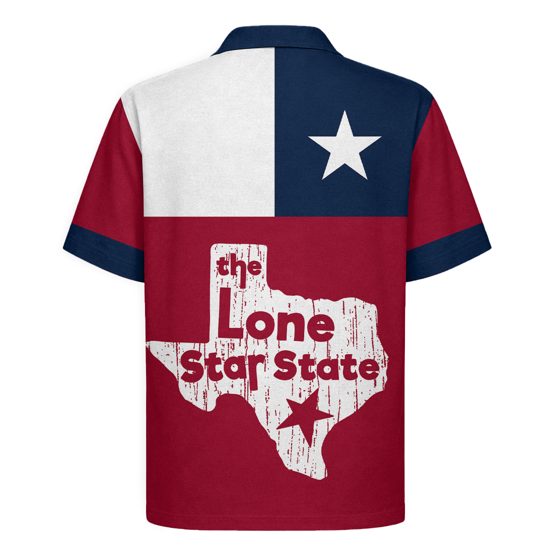 Texas Flag Hawaiian Shirt for Men