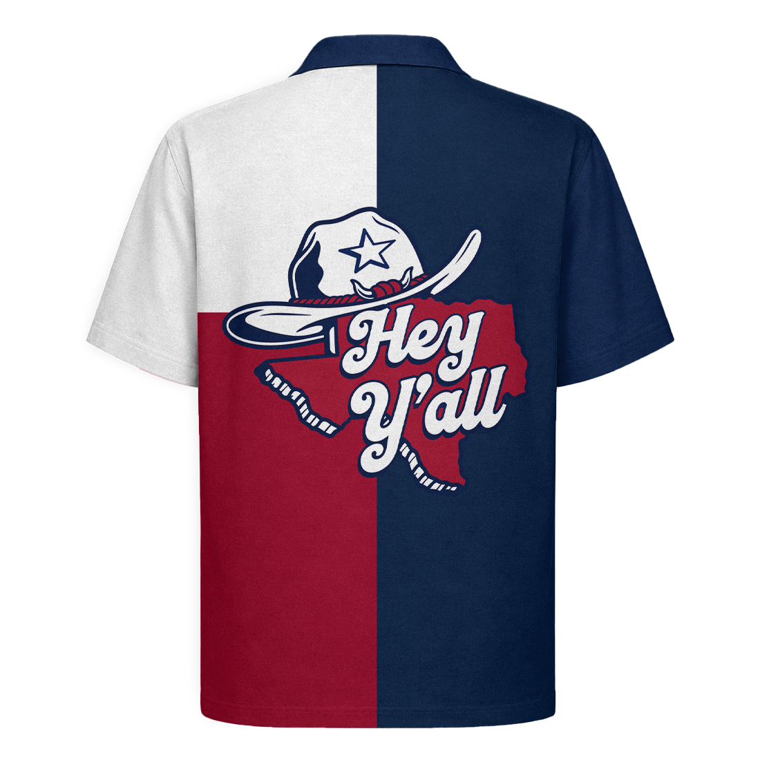 Texas Flag Hawaiian Shirt for Men