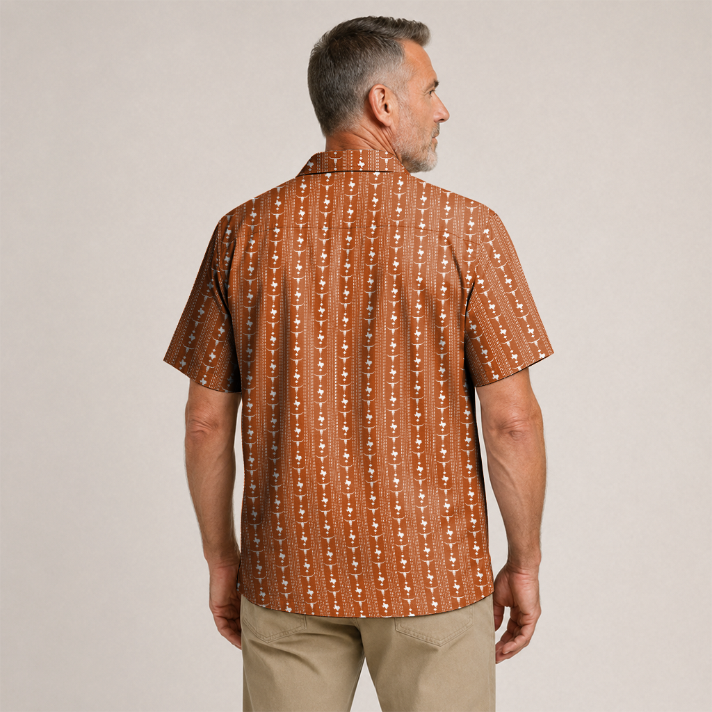 Texas Check Hawaiian Shirt for Men
