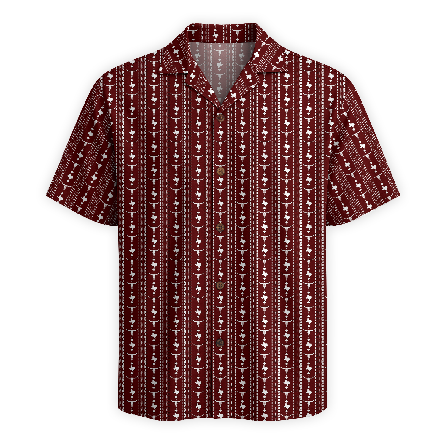 Texas Check Hawaiian Shirt for Men