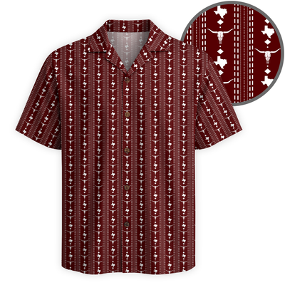 Texas Check Hawaiian Shirt for Men