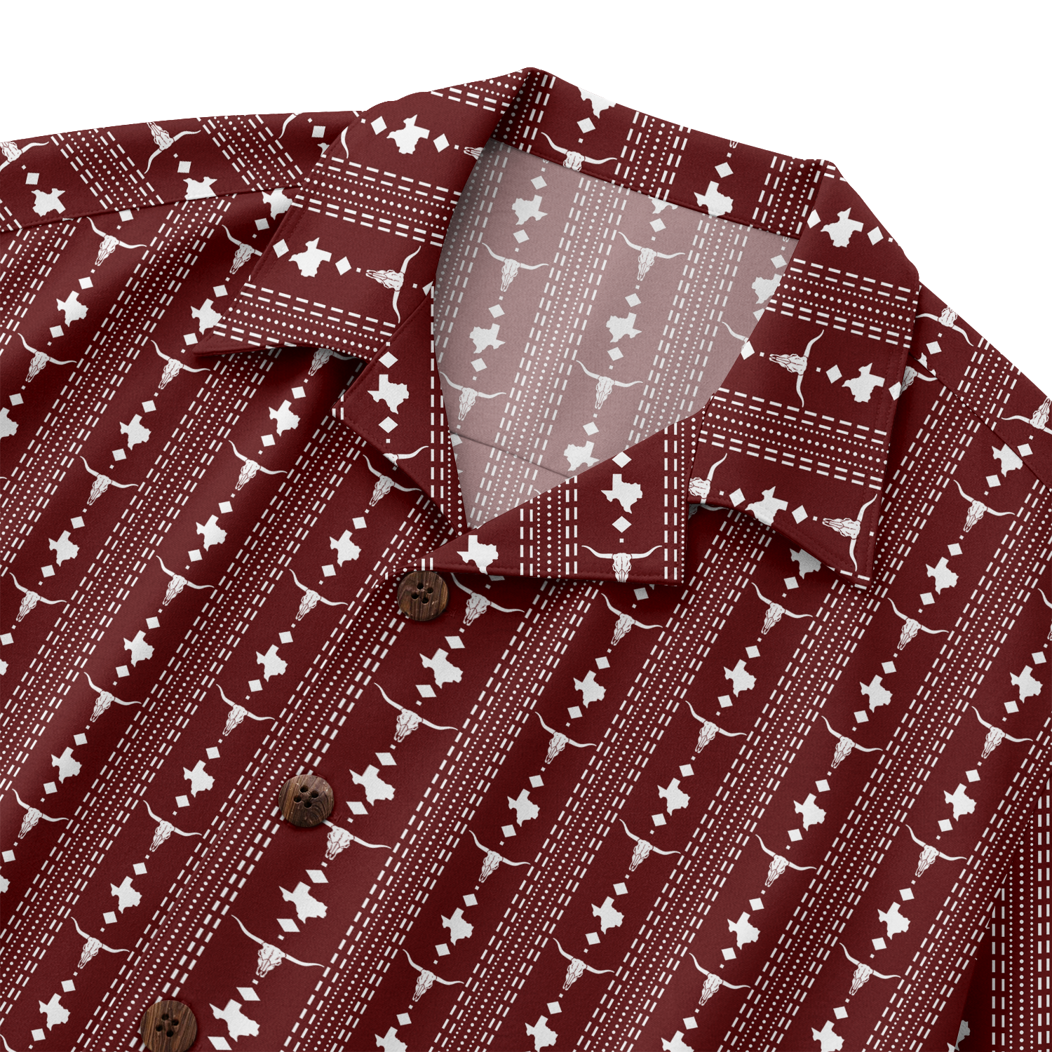 Texas Check Hawaiian Shirt for Men