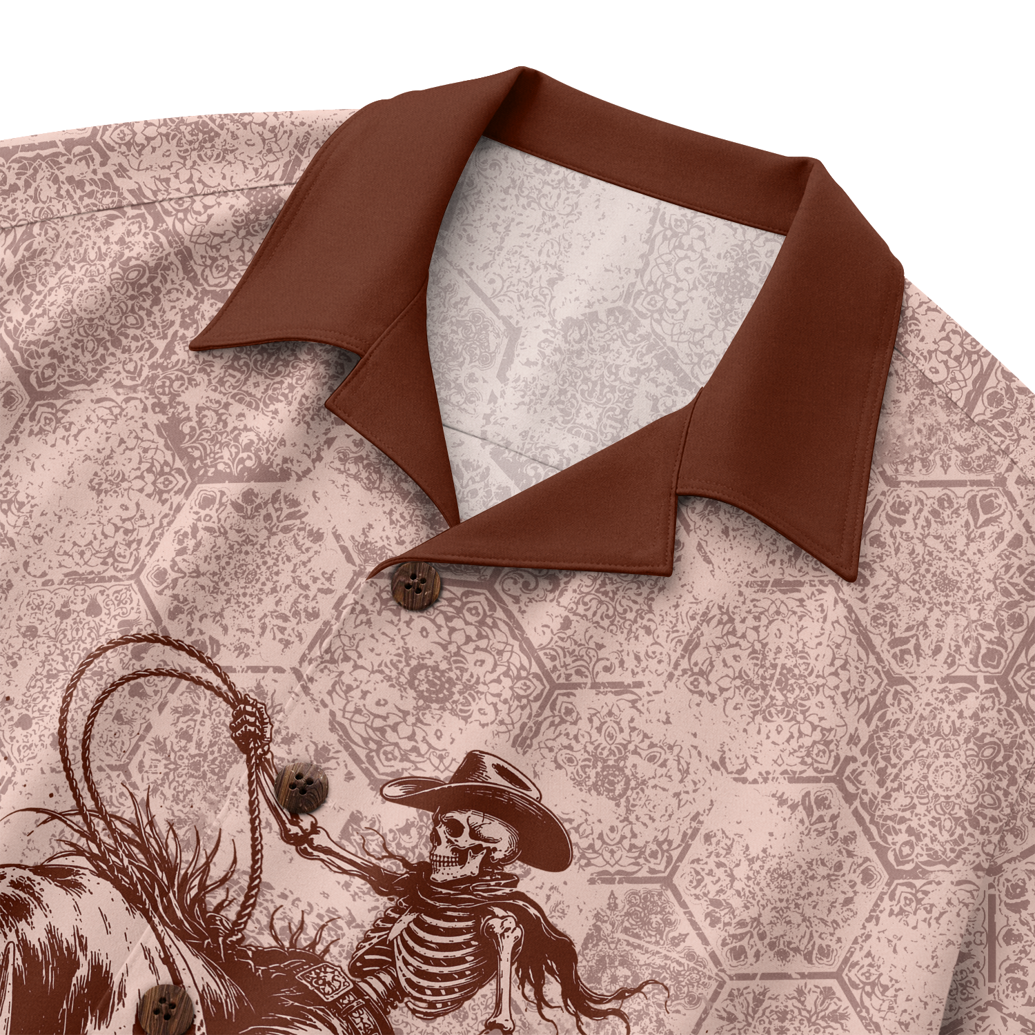 Texas x Skull Hawaiian Shirt for Men