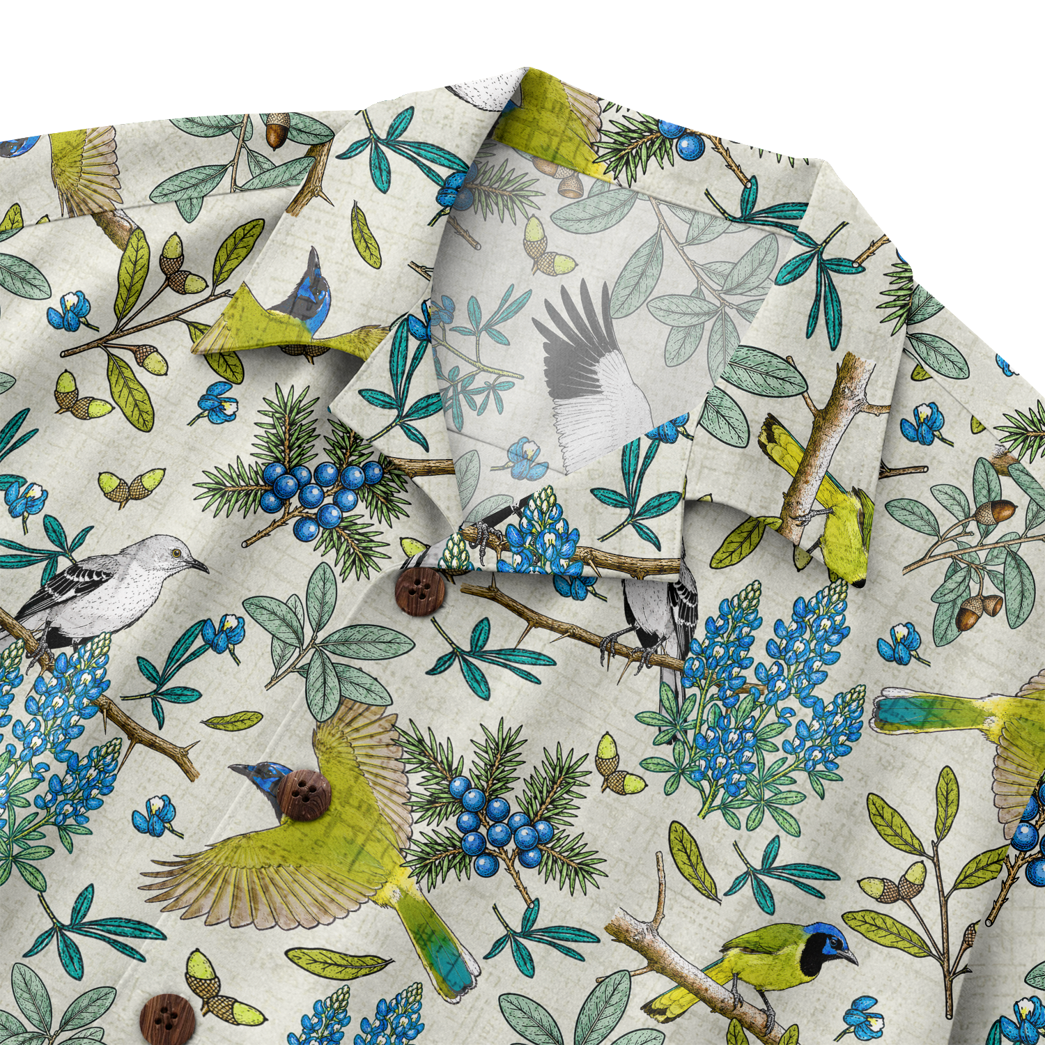 Texas x Bird Watching Hawaiian Shirt for Men