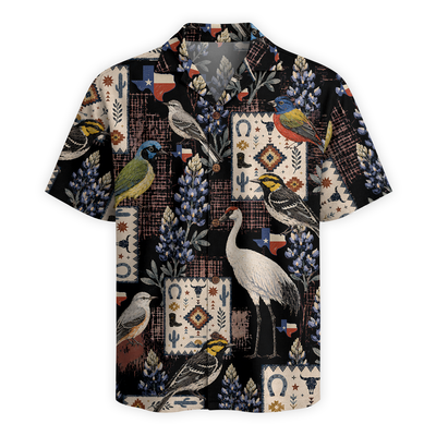 Texas x Bird Watching Hawaiian Shirt for Men