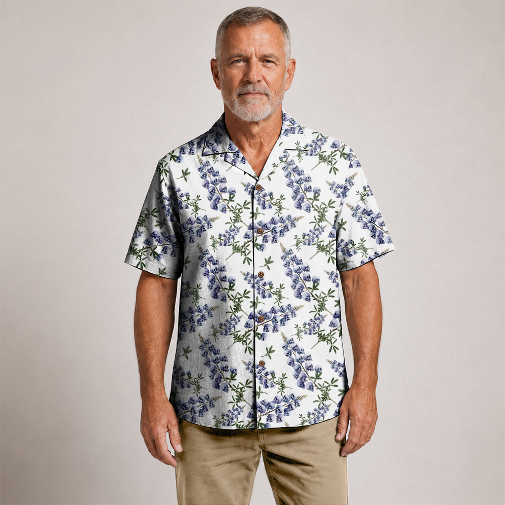 Texas x Skull Hawaiian Shirt for Men