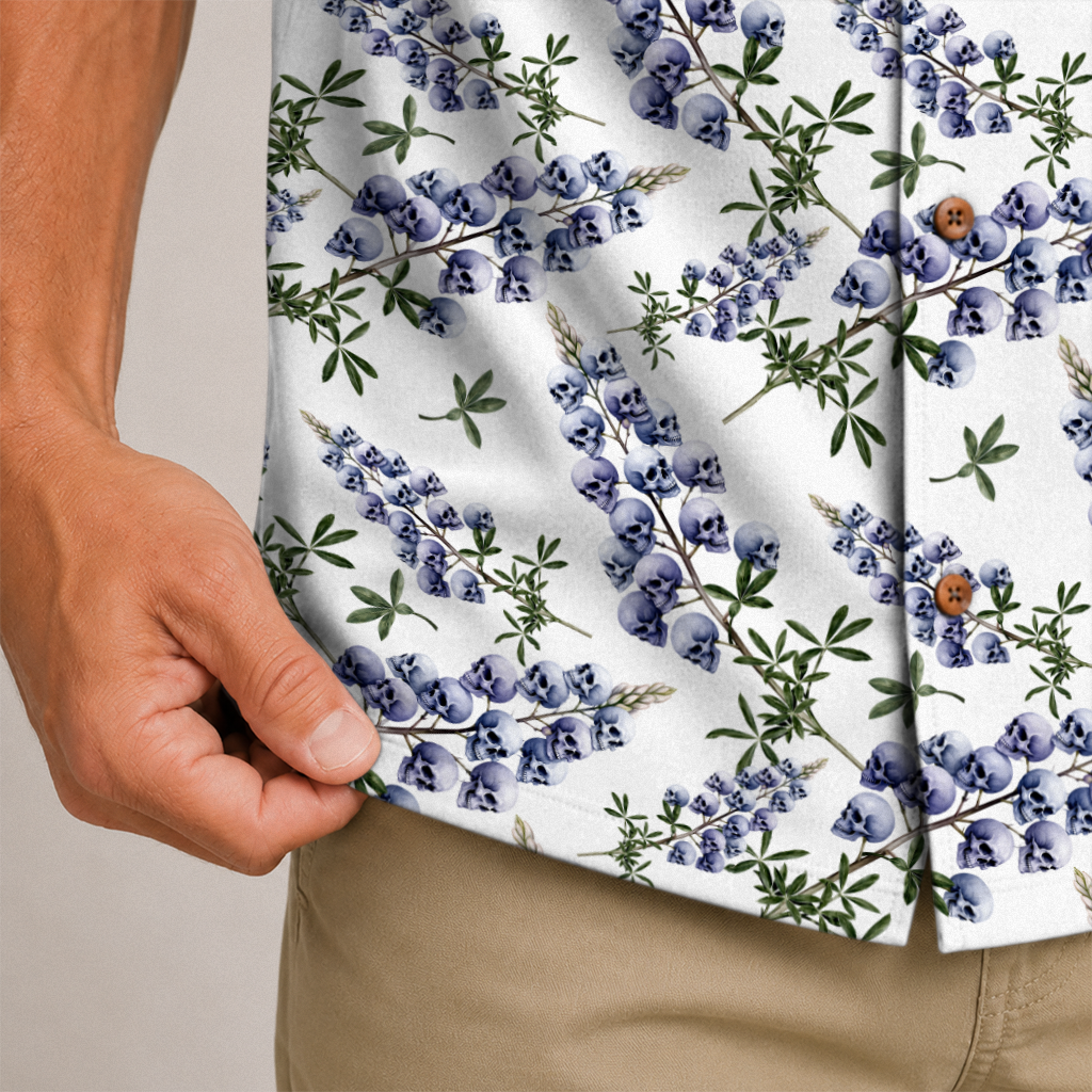 Texas x Skull Hawaiian Shirt for Men