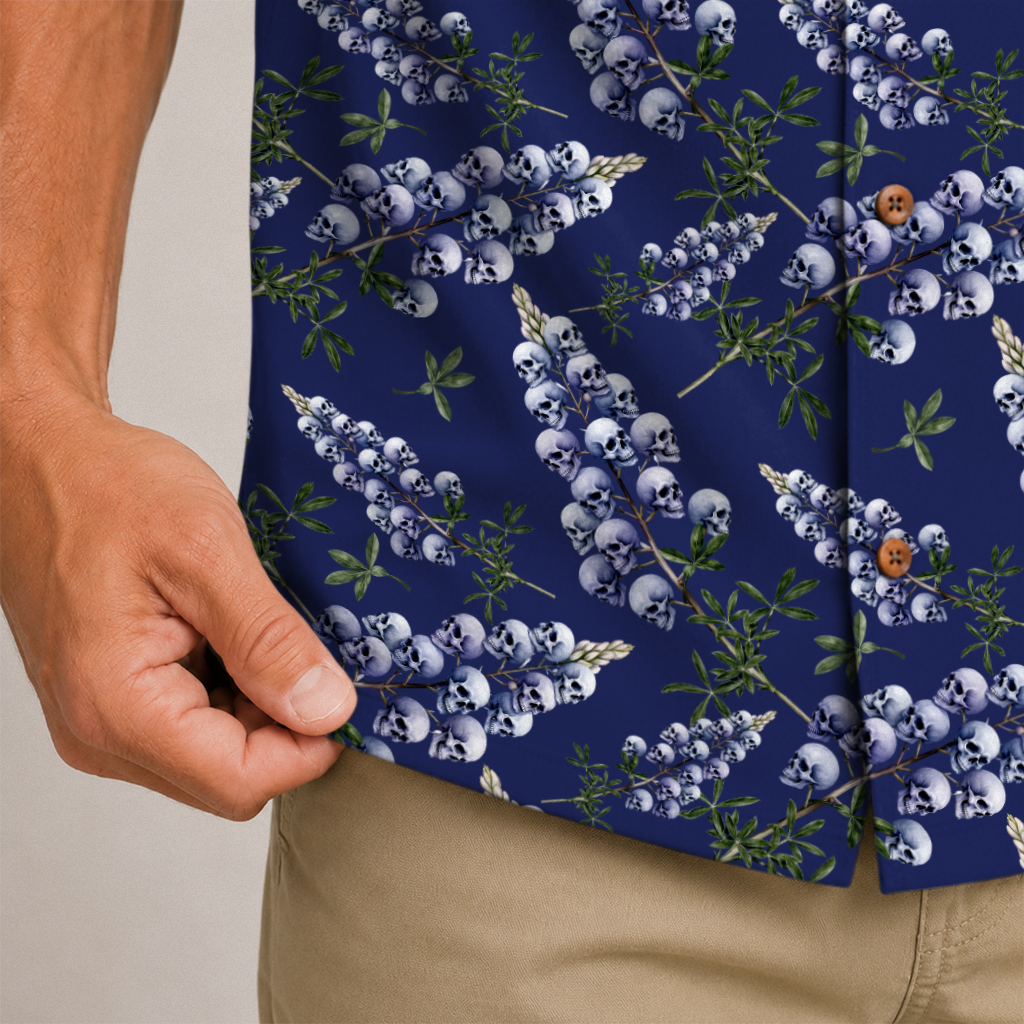 Texas x Skull Hawaiian Shirt for Men