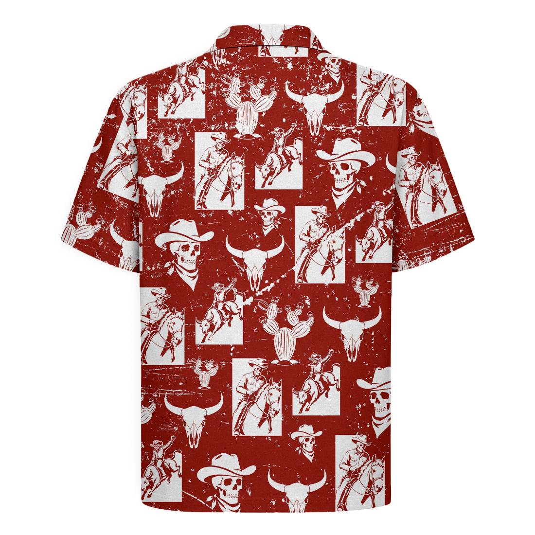 Texas x Skull Hawaiian Shirt for Men