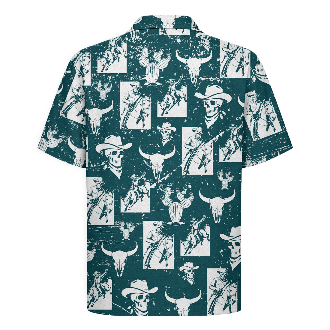 Texas x Skull Hawaiian Shirt for Men