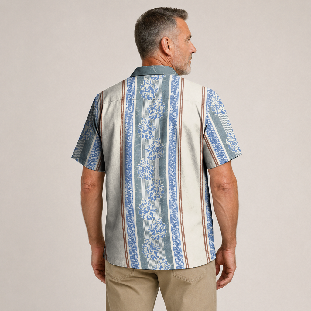 Texas Check Hawaiian Shirt for Men