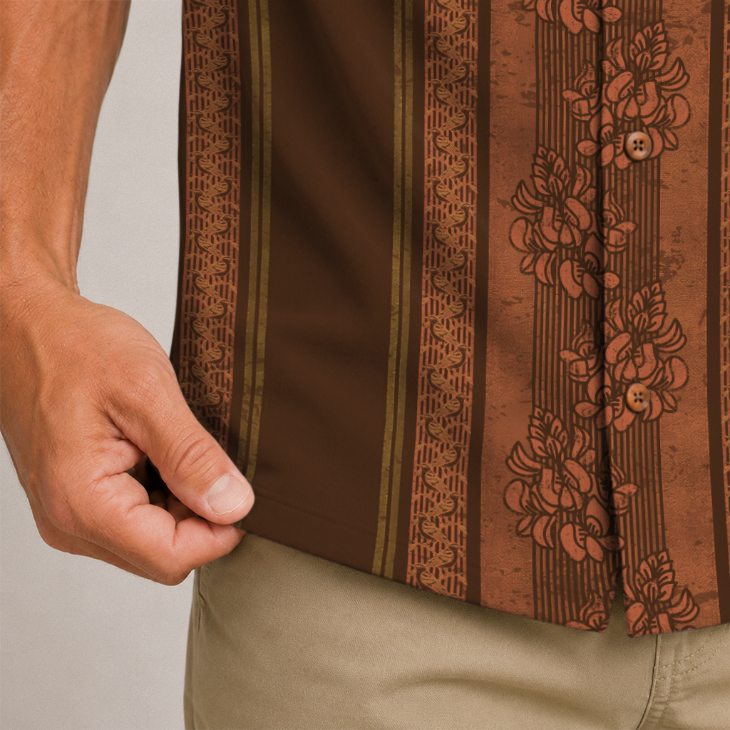 Texas Check Hawaiian Shirt for Men