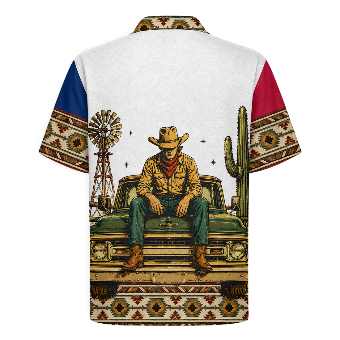Texas x Classic Car Hawaiian Shirt for Men