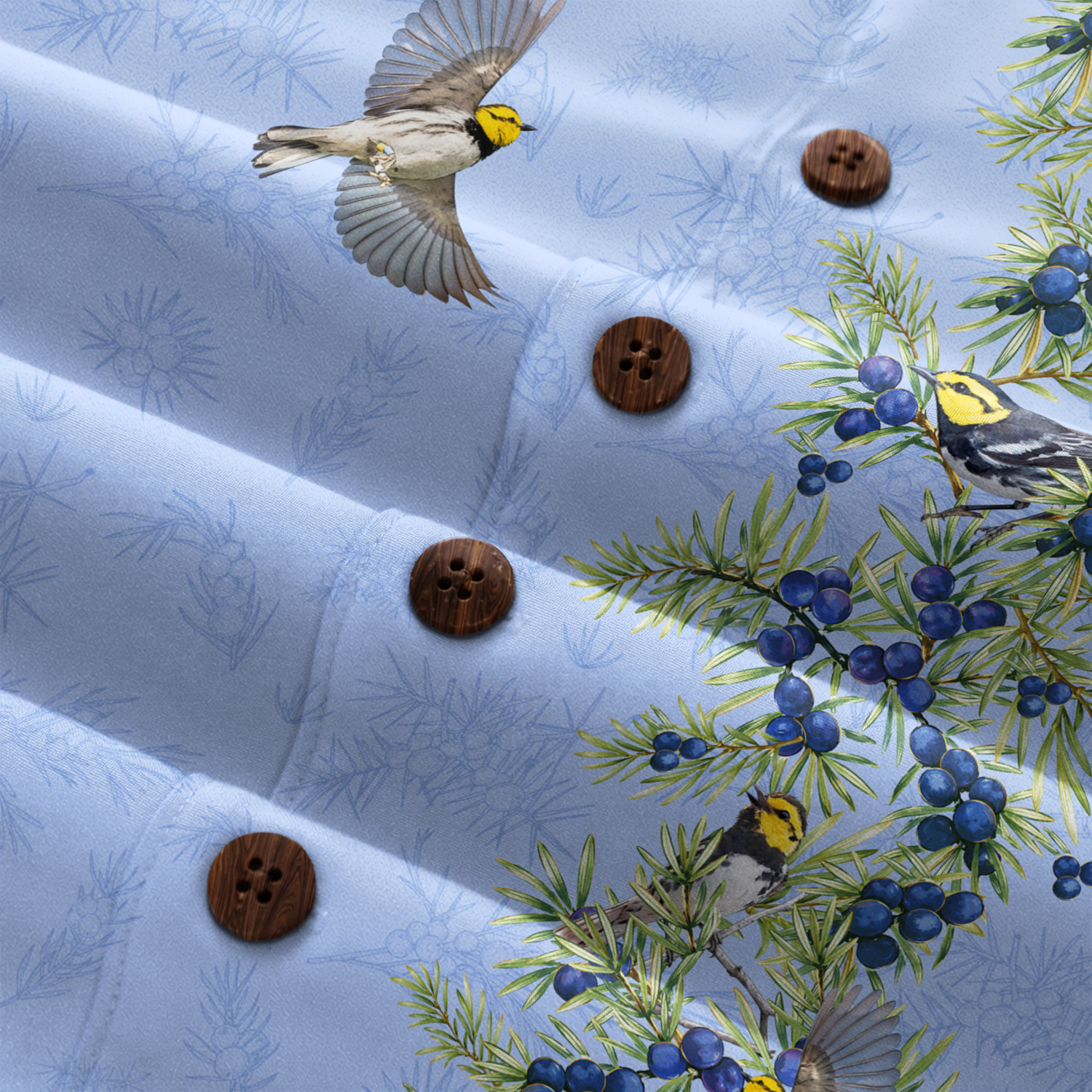 Texas x Bird Watching Hawaiian Shirt for Men