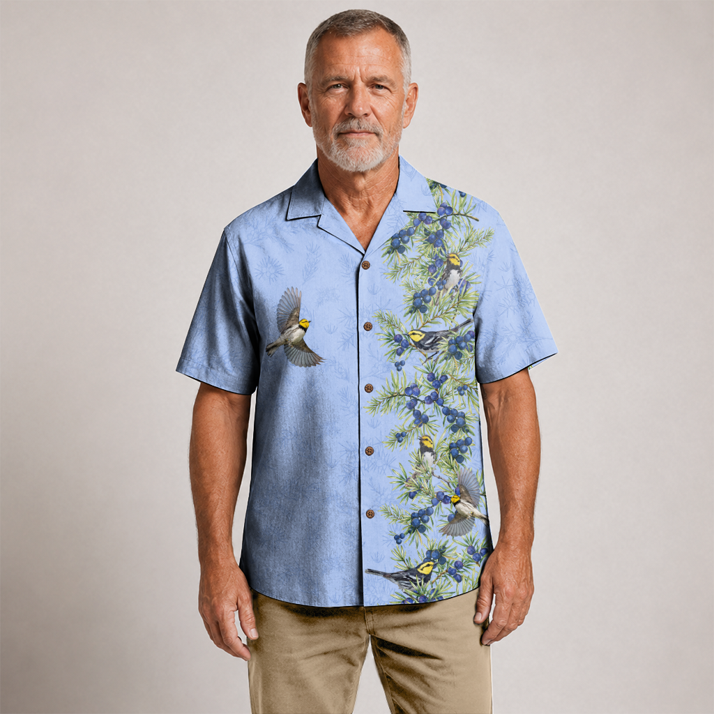 Texas x Bird Watching Hawaiian Shirt for Men