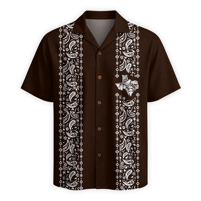 Texas Check Hawaiian Shirt for Men