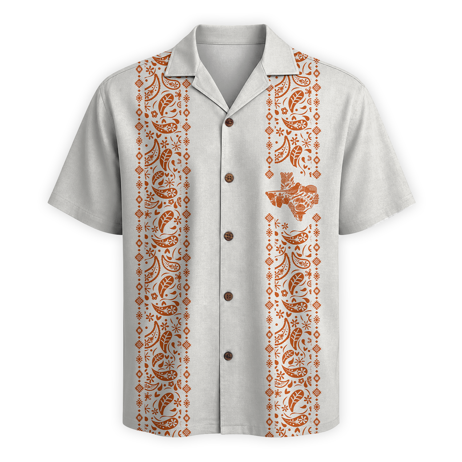 Texas Check Hawaiian Shirt for Men