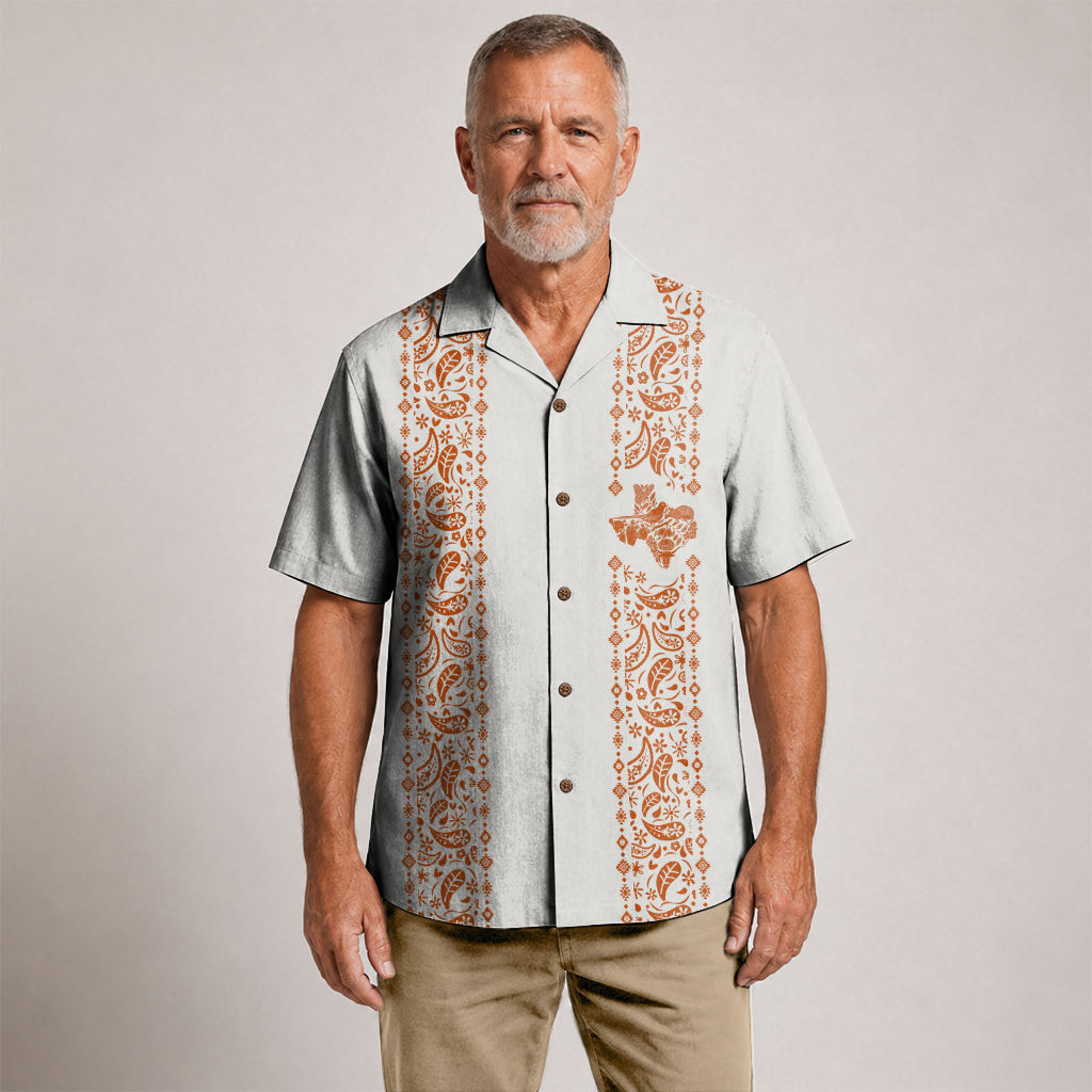 Texas Check Hawaiian Shirt for Men