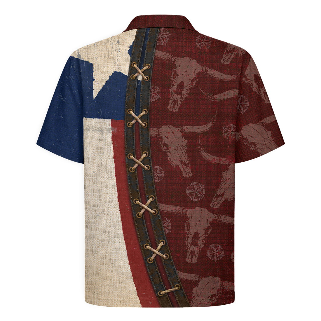 Texas Flag Hawaiian Shirt for Men