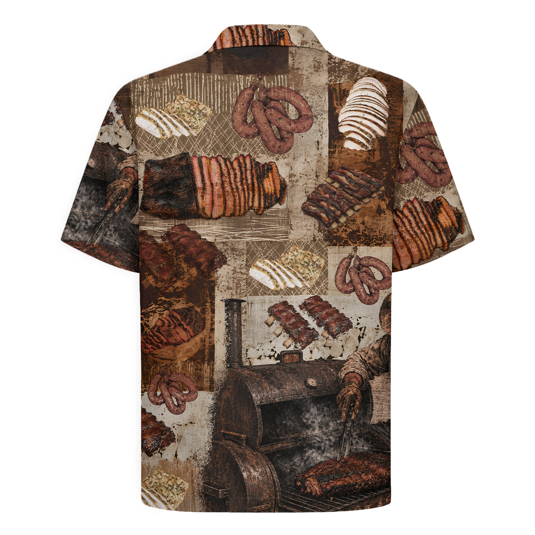 Texas x BBQ Hawaiian Shirt for Men