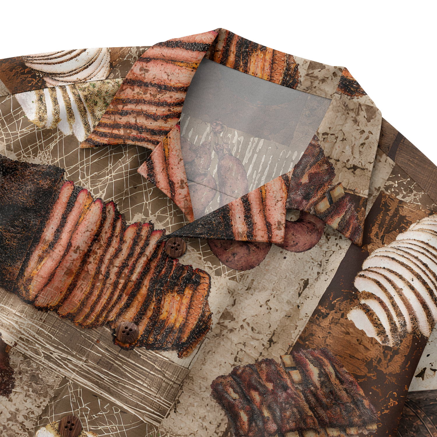 Texas x BBQ Hawaiian Shirt for Men