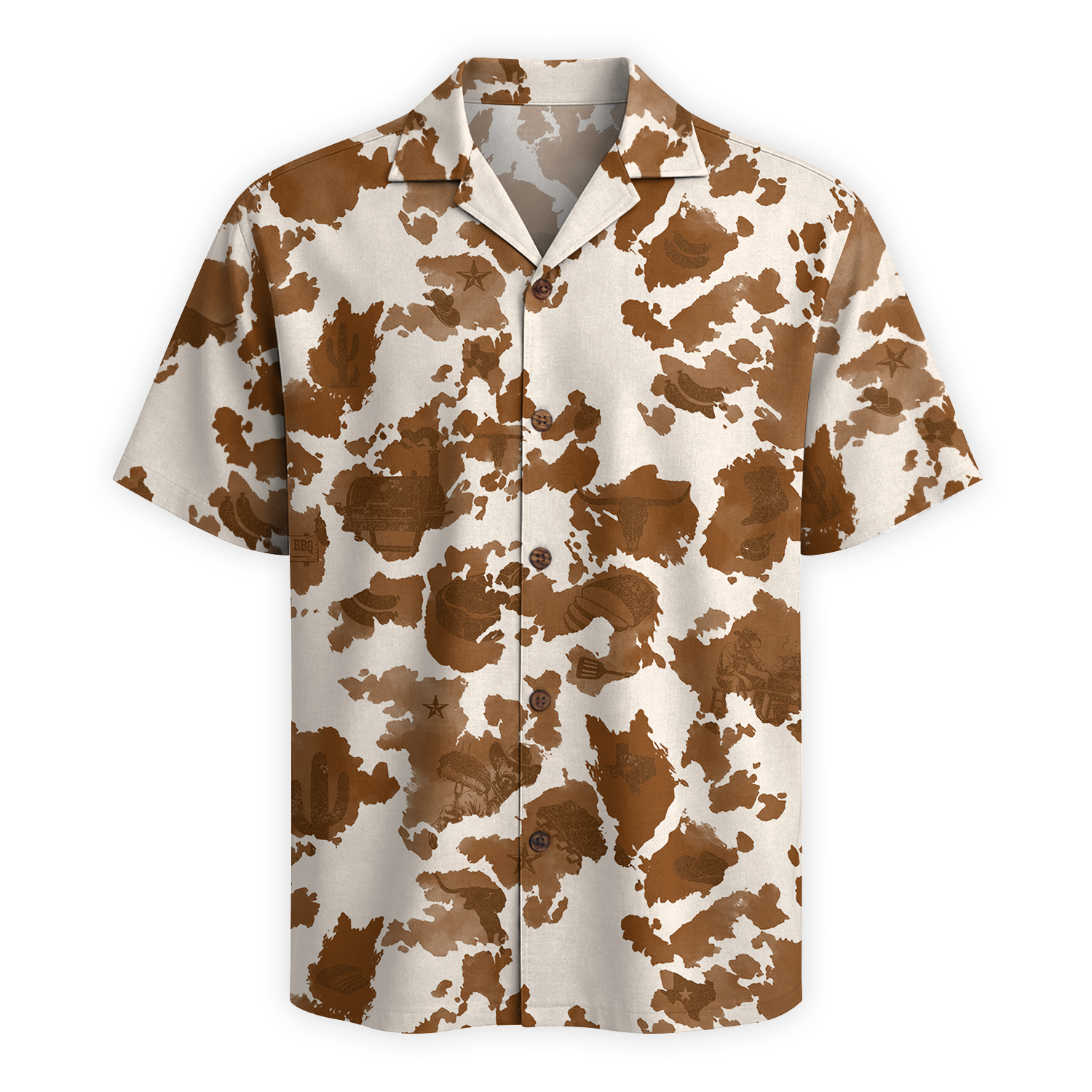 Texas x BBQ Hawaiian Shirt for Men