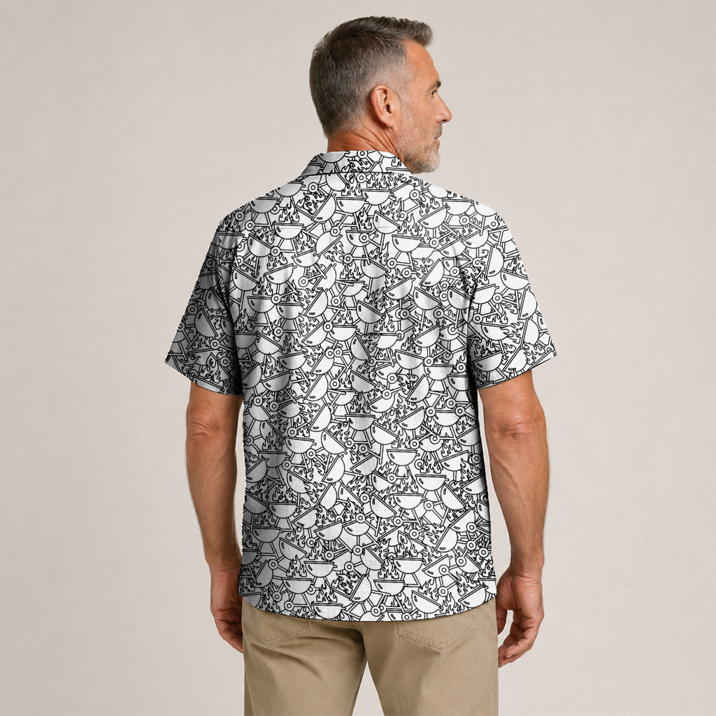 BBQ Hawaiian Shirt for Men