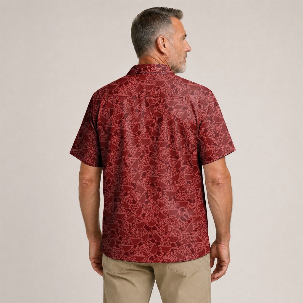 BBQ Hawaiian Shirt for Men