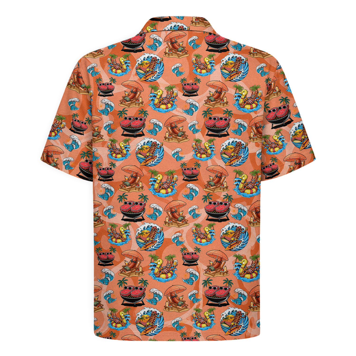 BBQ Hawaiian Shirt for Men