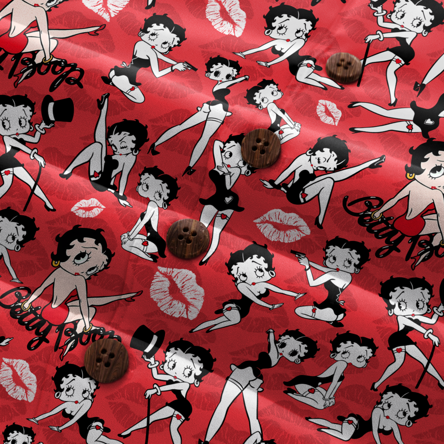 American Heritage Betty Boop Hawaiian Shirt for Men