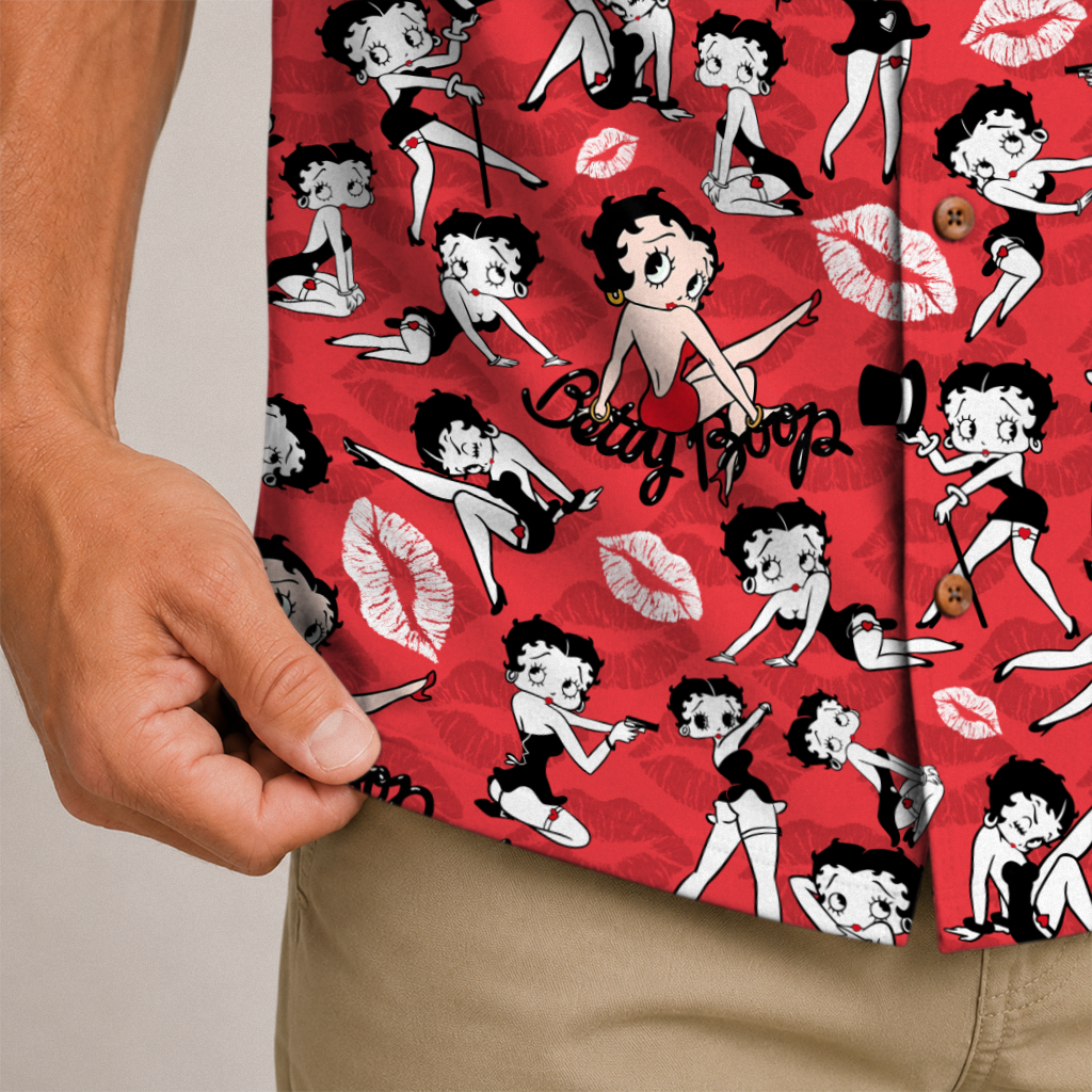 American Heritage Betty Boop Hawaiian Shirt for Men