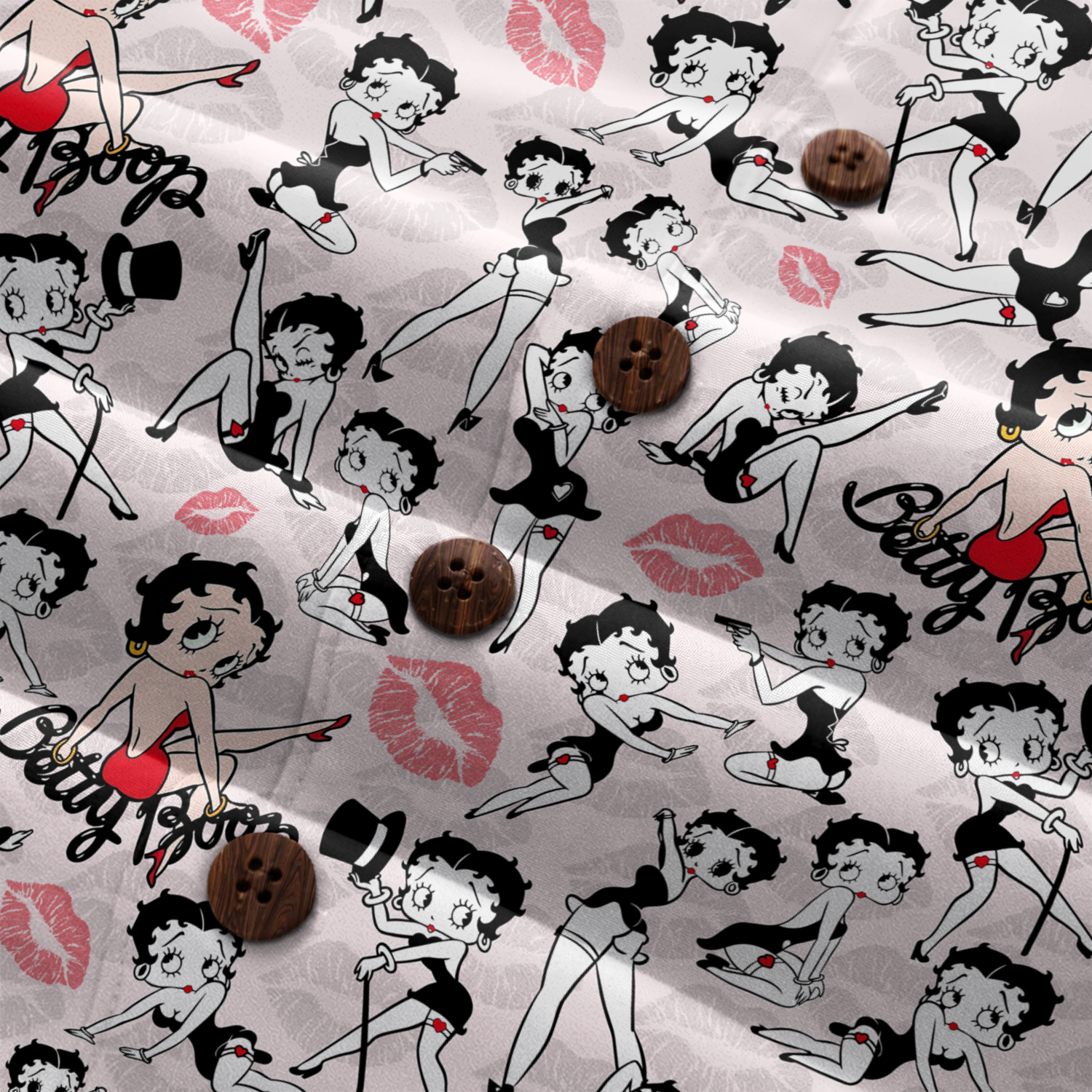 American Heritage Betty Boop Hawaiian Shirt for Men
