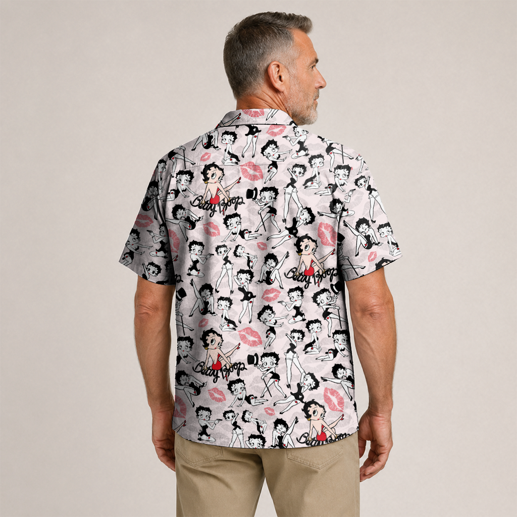 American Heritage Betty Boop Hawaiian Shirt for Men